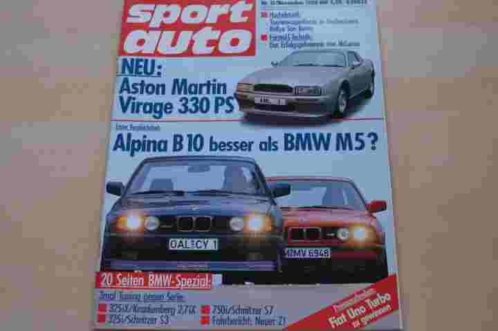 Deckblatt Sport Auto (11/1988)